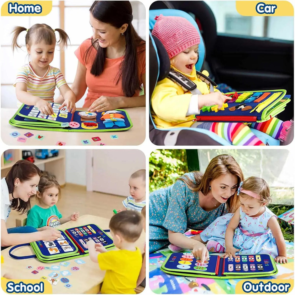 Foldable Montessori Busy Board for Toddlers – view 6