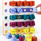 Wooden Nuts & Bolts Matching Game