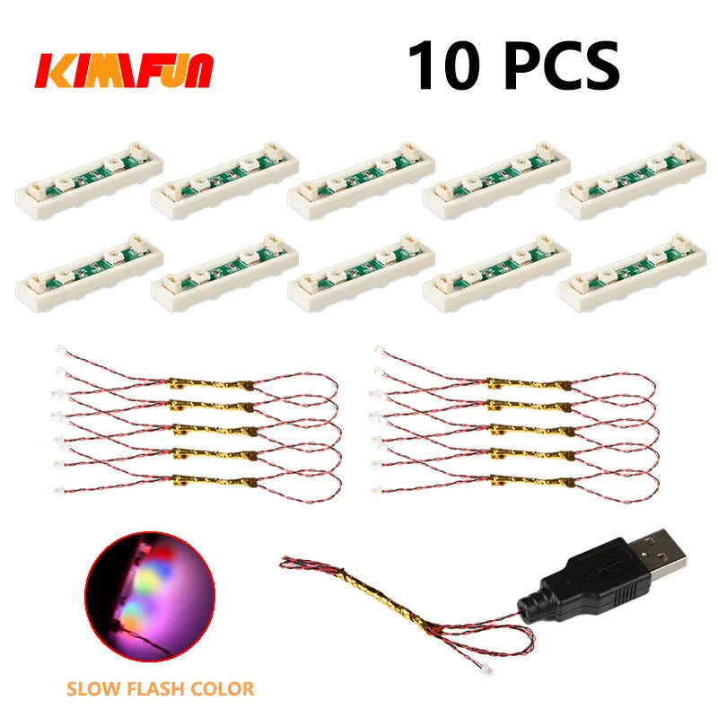 10PCS RGB LED Brick Lights (USB) – view 35