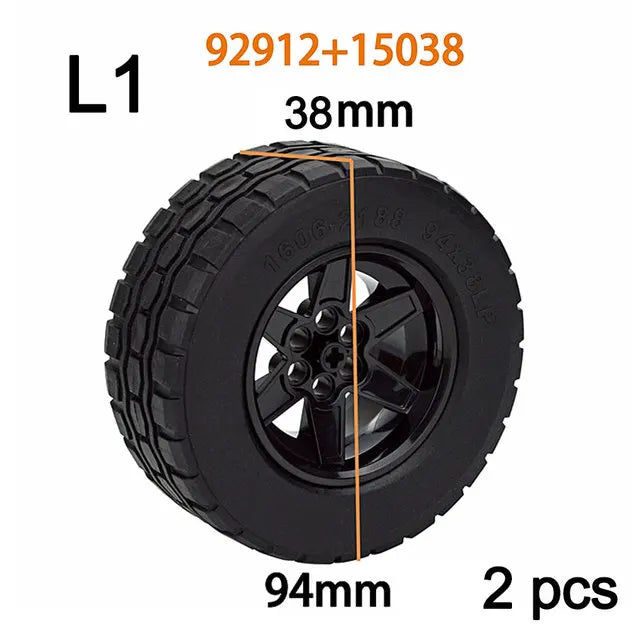 Technical Tires & Wheel Hubs Brick Parts – view 36