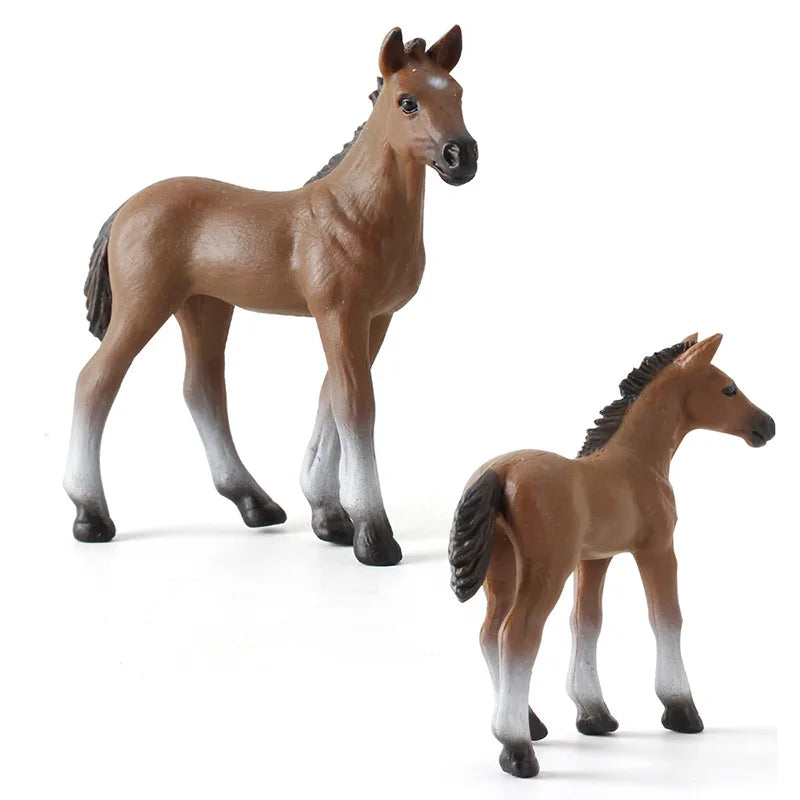 Realistic Horse and Foal Figurine Set – view 3