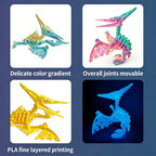 3D Printed Pterosaur Skeleton Model – view 4