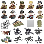 WWII Soldier Building Block Figures – view 2