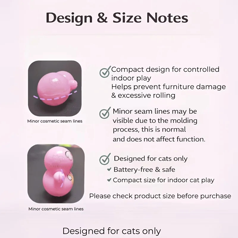 Self-Rolling Tumbler Cat Toys – view 3