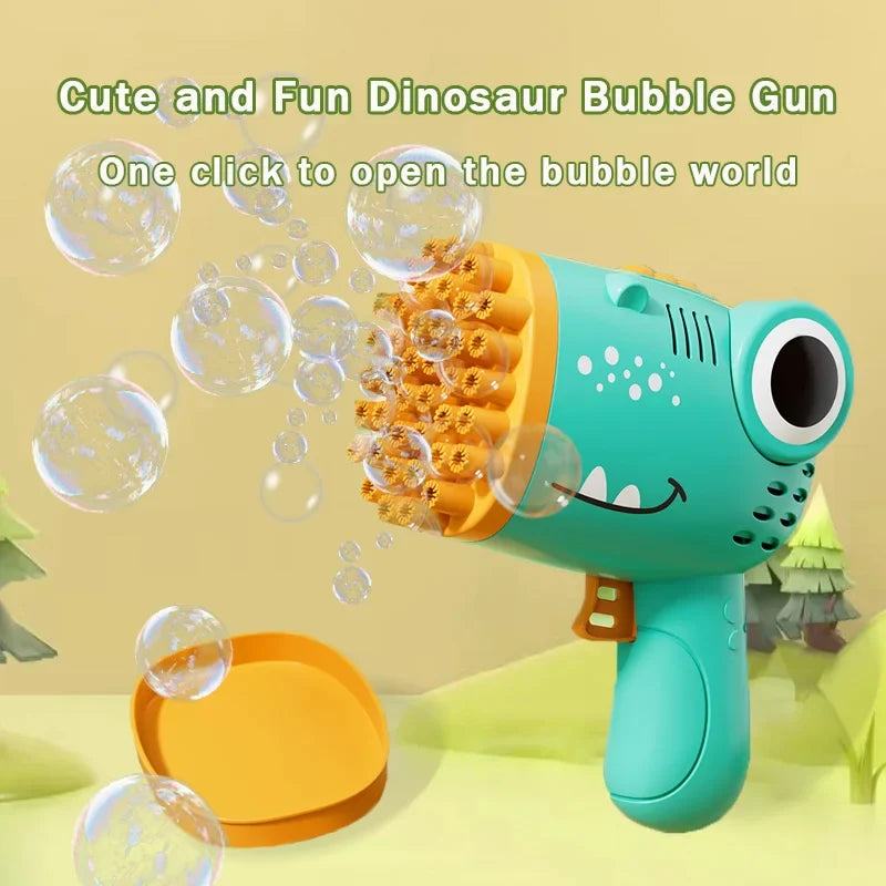 Dinosaur 40-Hole Bubble Machine for Kids – view 3