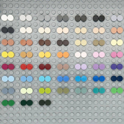 1000PCS Pixel Art Round Tiles