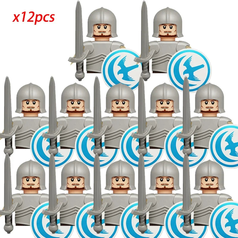 Medieval Knight Brick Figures