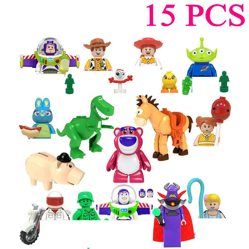 4cm Children Anime Figure Hero Building Blocks Kid Gift Assembling Toy Model Characters Figurine Bricks Boy Child Children Ninja