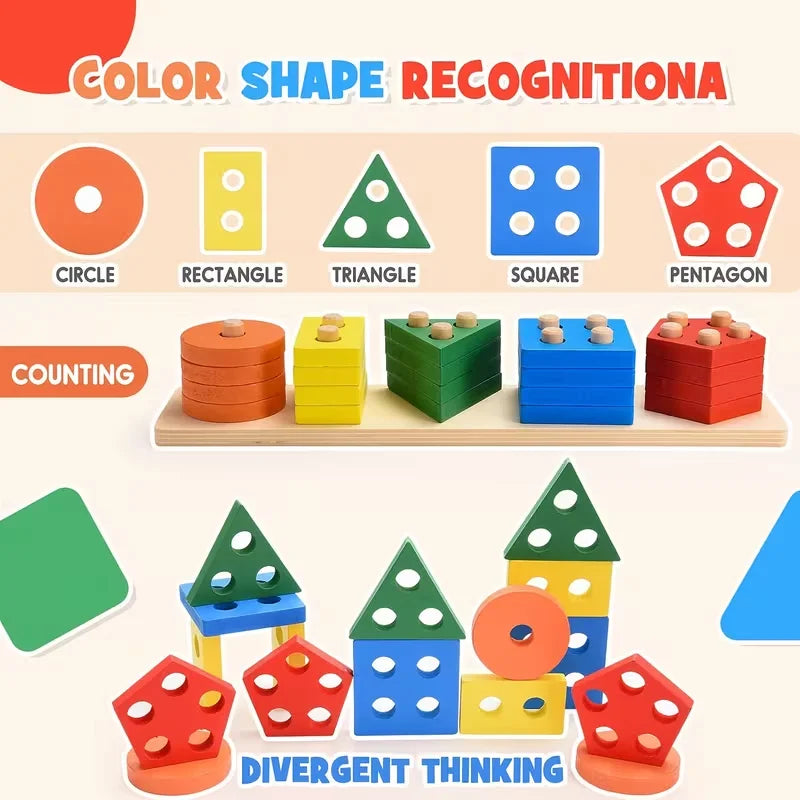 Montessori Wooden Learning Toys for Toddlers – view 5