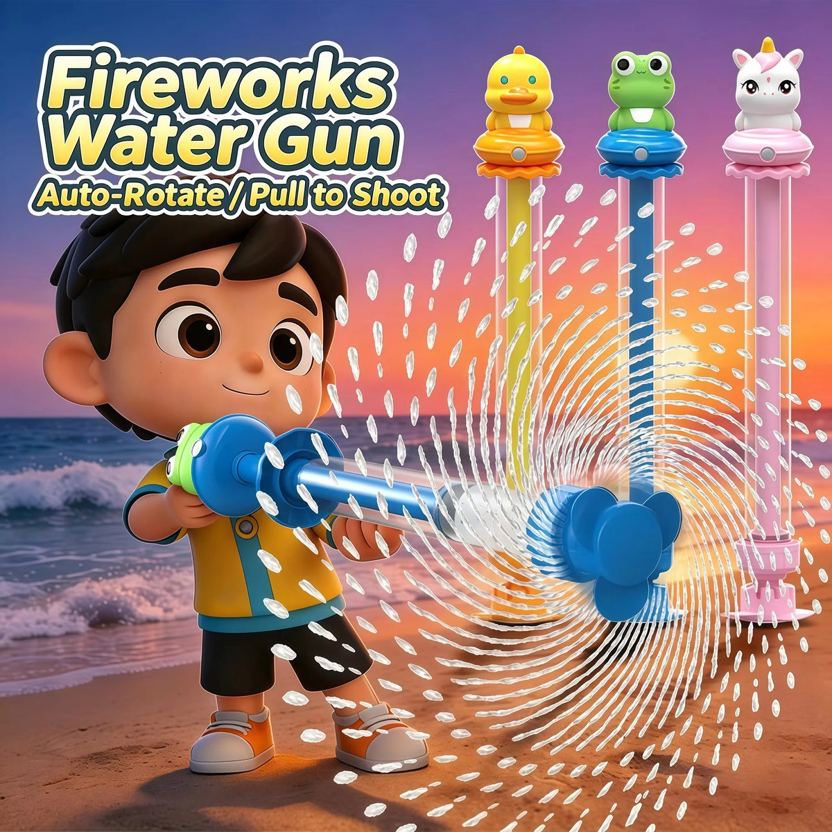 Pull-Out Water Spray Toy for Kids – view 3