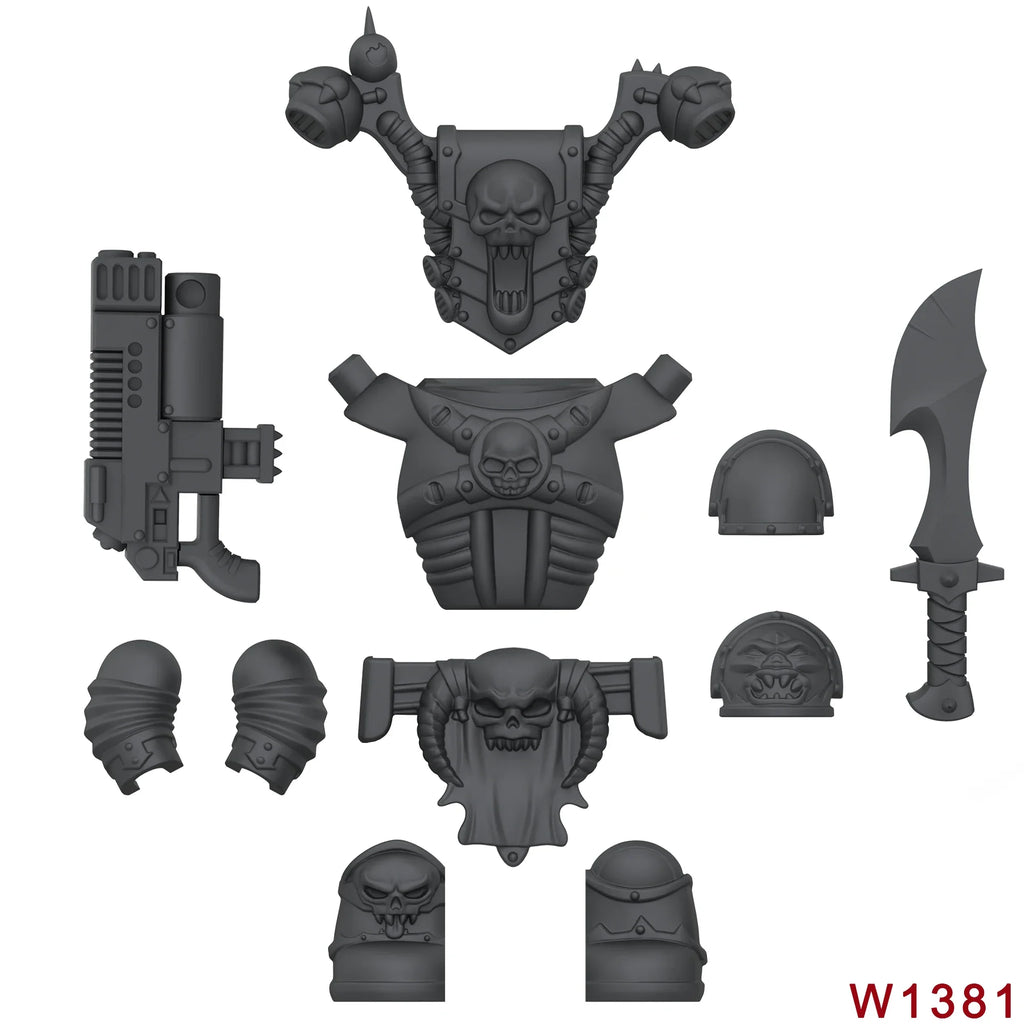 Skull Armor Building Block Figure – view 18