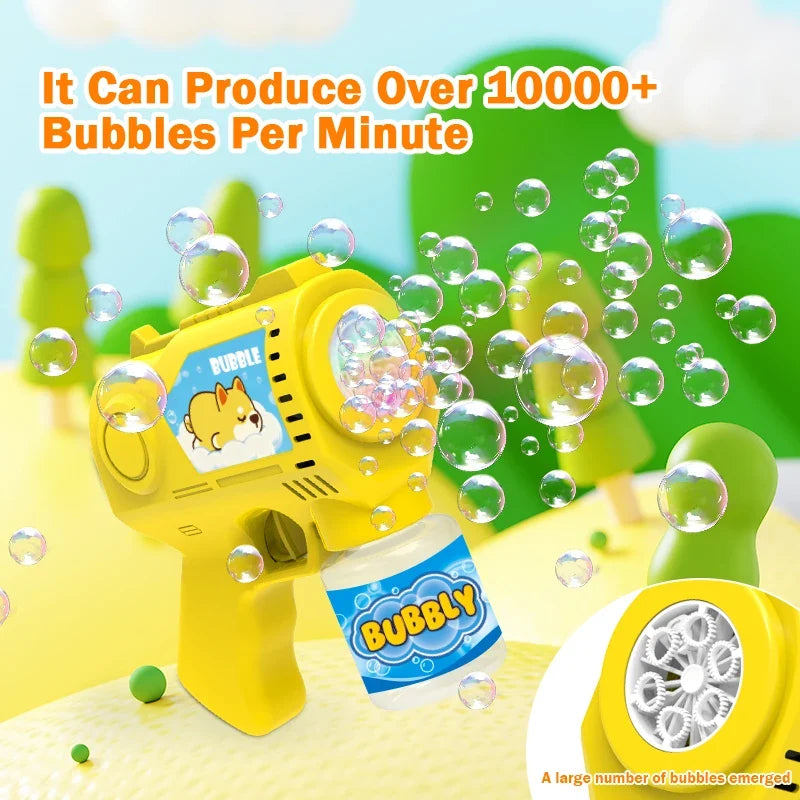 Automatic Cartoon Bubble Gun for Kids – view 5