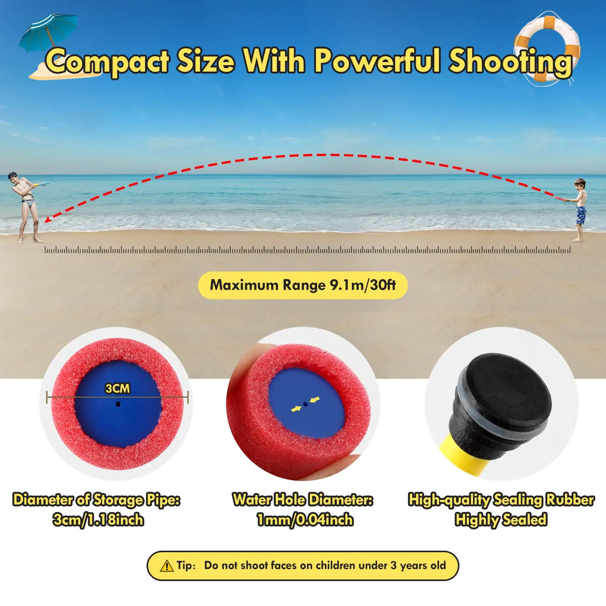 Foam Water Blasters 6/12 Pack for Kids – view 5