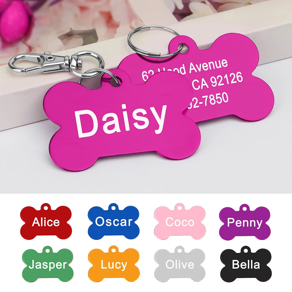 Personalized Bone Pet ID Tag