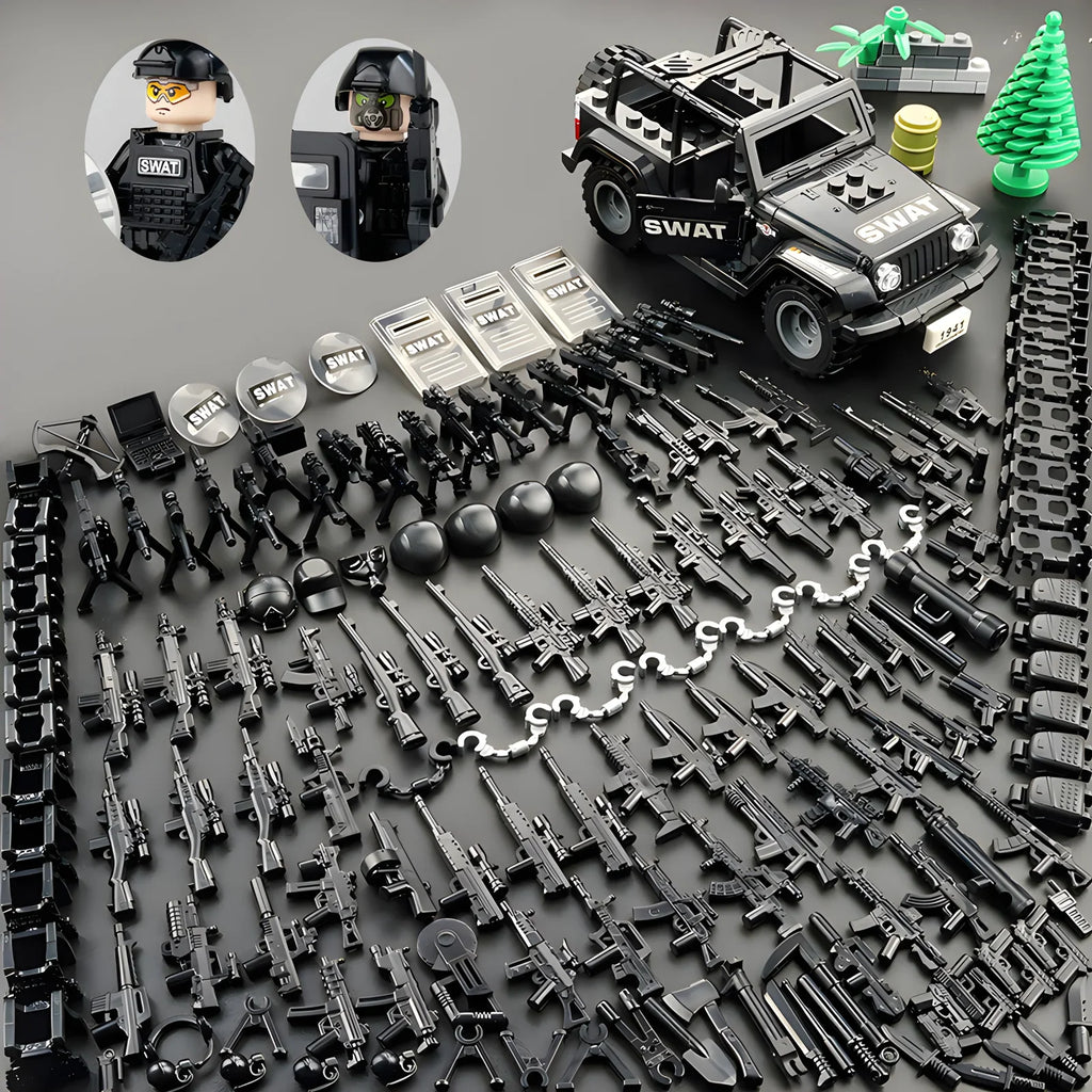 Military Jeep & Commando Brick Set