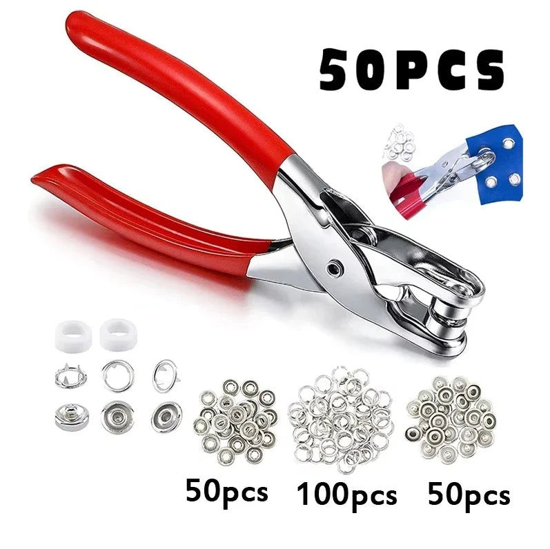 Snap Button & Pliers Kit (50 Sets) – view 7