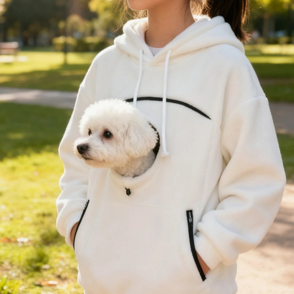 Bouclé Pet Carrier Hoodie