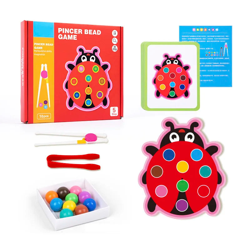 Clip Beads Color Sorting Montessori Game – view 10