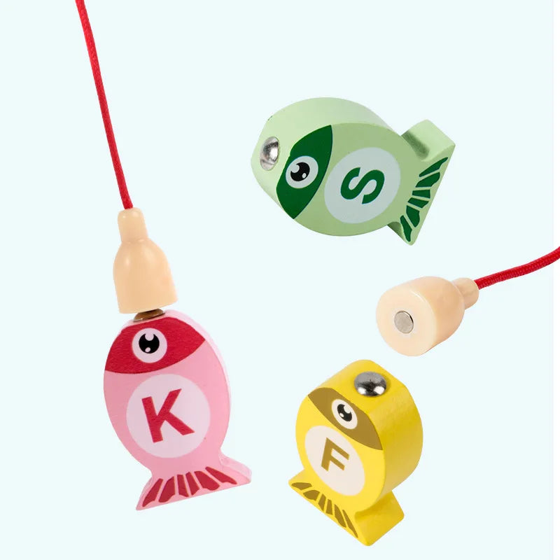 Wooden Alphabet & Number Fishing Game – view 4