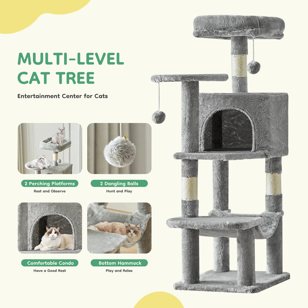 44" Cat Tree Tower – view 5