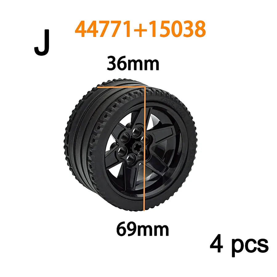 Technical Tires & Wheel Hubs Brick Parts – view 35