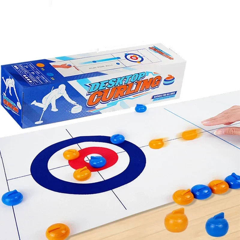 Tabletop Curling & Shuffleboard Game