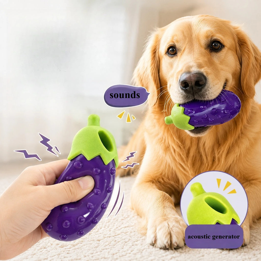 Squeaky Vegetable Dog Chew Toy