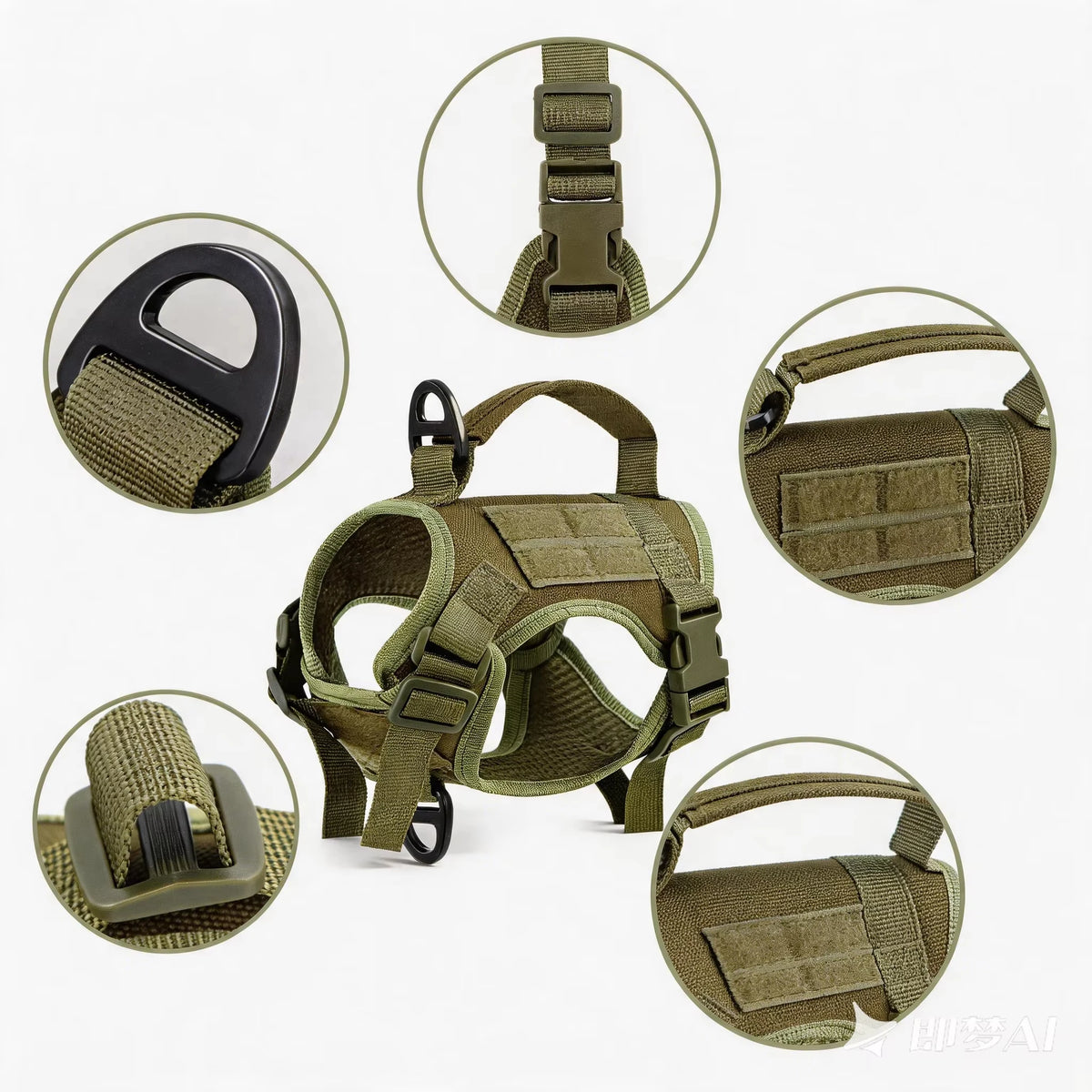 Tactical Cat Harness & Leash Set – view 4