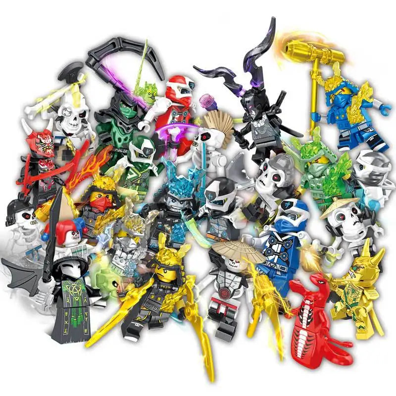 4cm Children Anime Figure Hero Building Blocks Kid Gift Assembling Toy Model Characters Figurine Bricks Boy Child Children Ninja