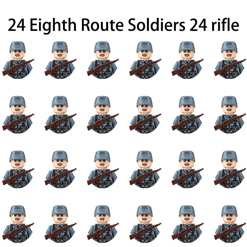 24PCS WWII Army Brick Figures – view 51
