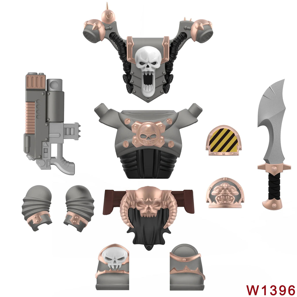 Skull Armor Building Block Figure – view 14