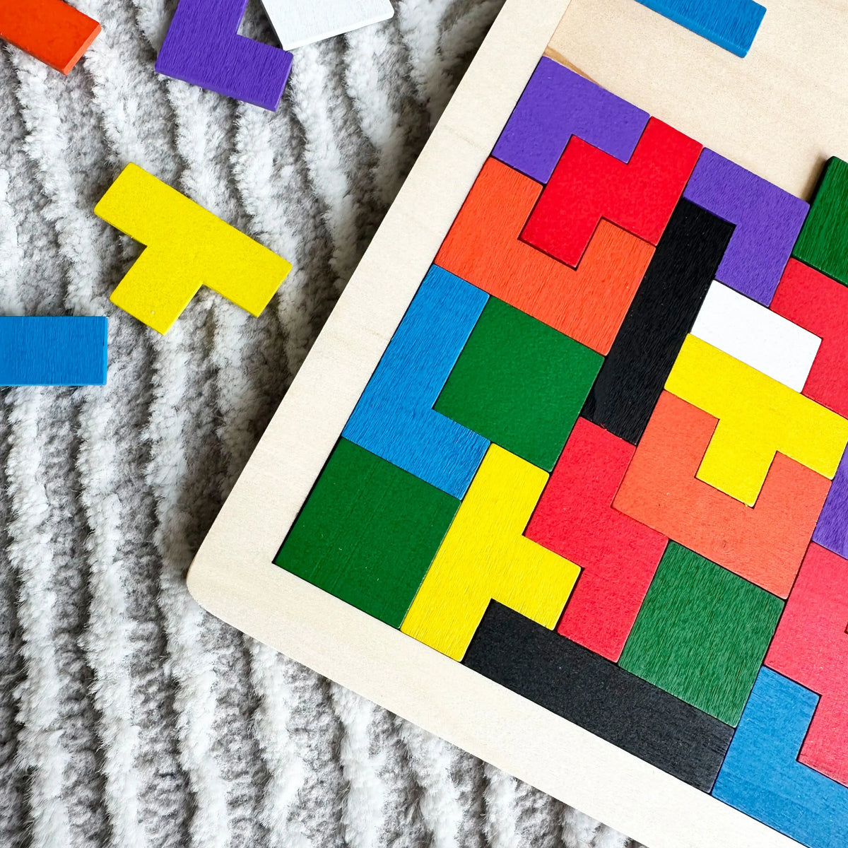Wooden Logic Square Brain Teaser Puzzle – view 6