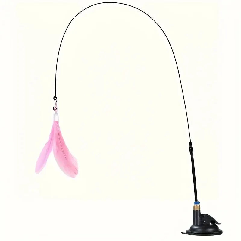 Interactive Cat Teaser Wand with Suction Cup – view 9