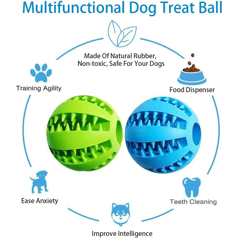 Rubber Treat Ball Dog Toy – view 4