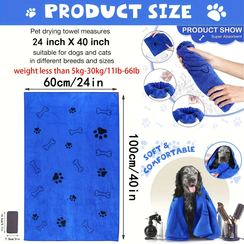 Quick-Drying Microfiber Dog Towel – view 6