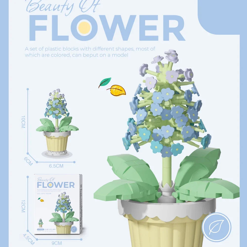 Micro Brick Peony Flower with Dust Cover – view 18
