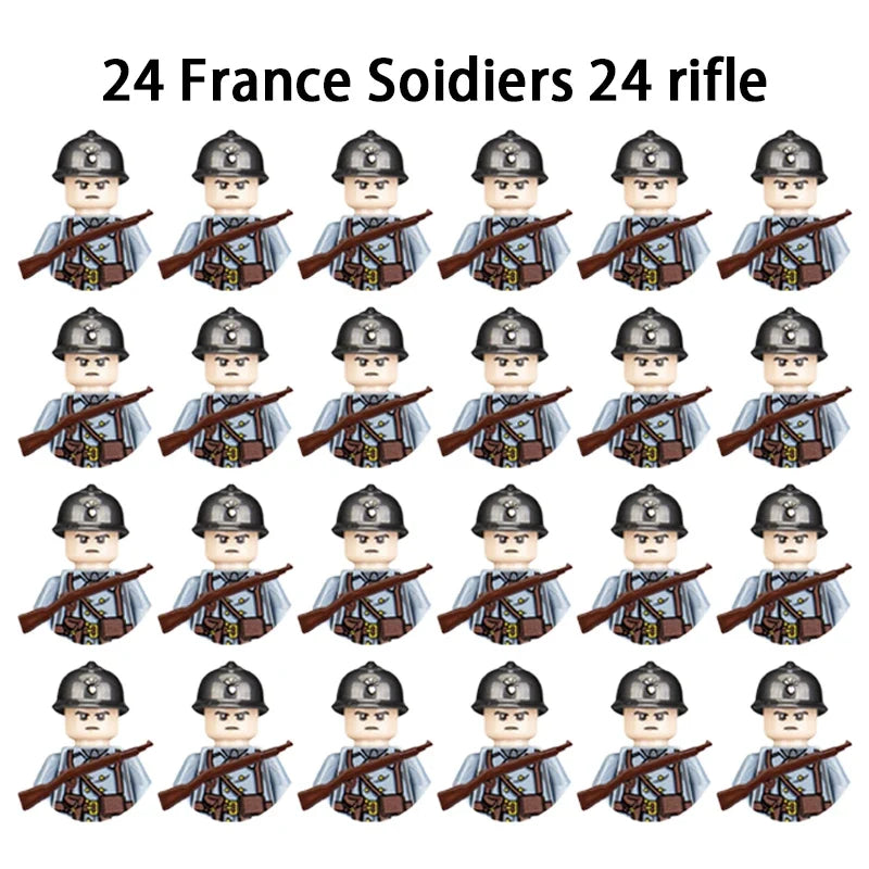 WWII Soldier Building Block Figures – view 53