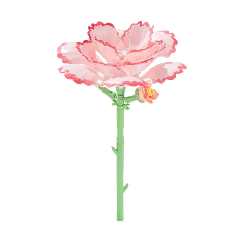 Brick Tulip & Rose Bouquet Building Set – view 2