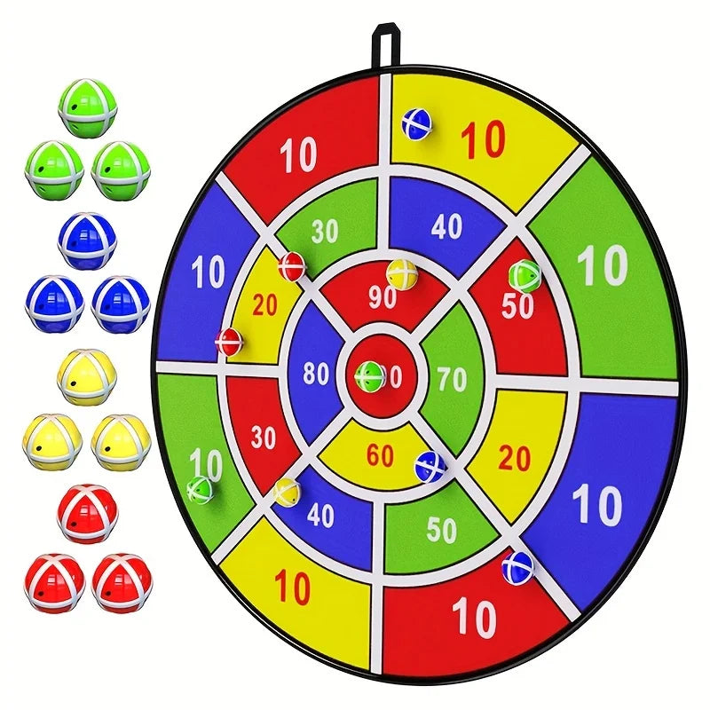 Kids Sticky Ball Dart Board Game (29")