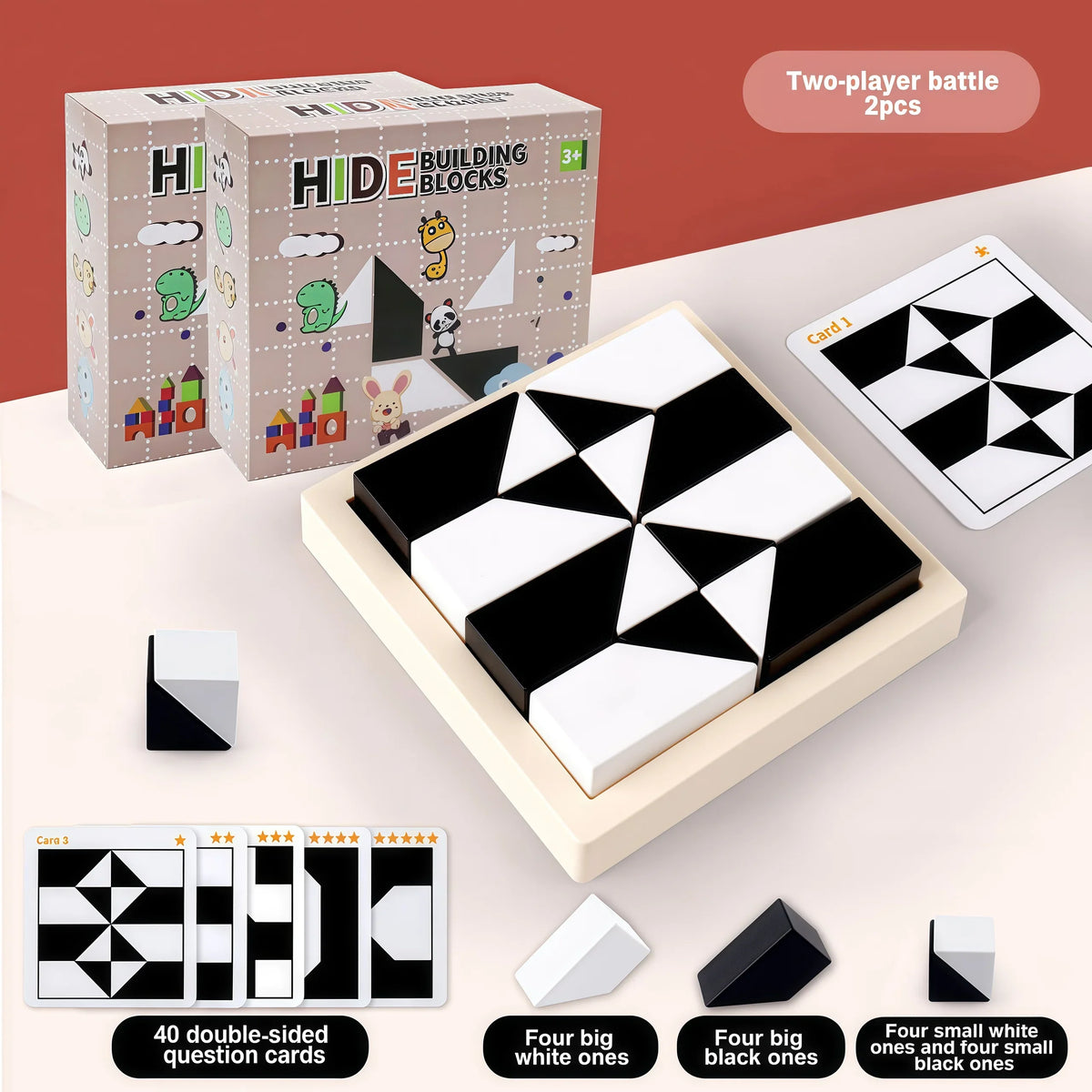 Geometric Block Puzzle with Storage Tray – view 7