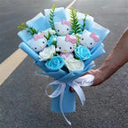 Cartoon Cat Plush Rose Bouquet – view 35