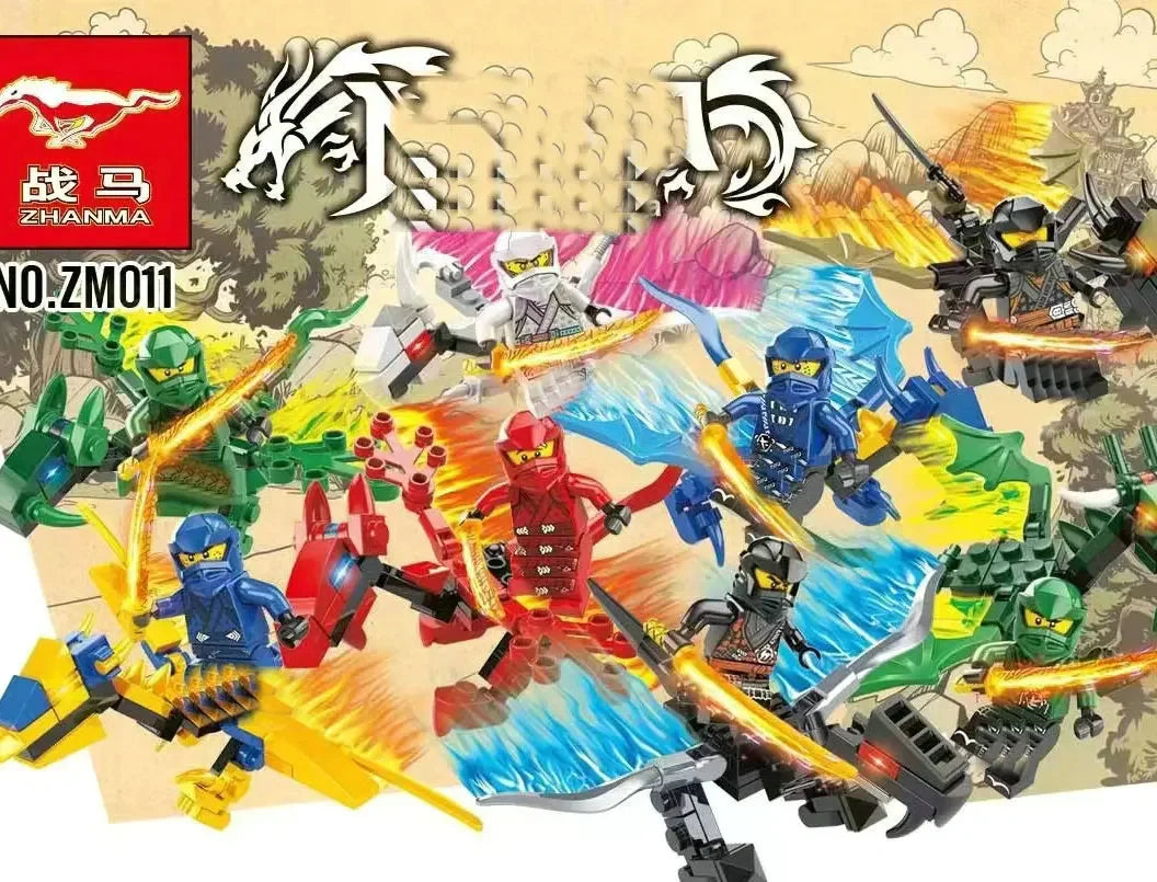 4cm Children Anime Figure Hero Building Blocks Kid Gift Assembling Toy Model Characters Figurine Bricks Boy Child Children Ninja