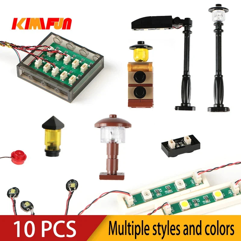 10PCS RGB LED Brick Lights (USB)