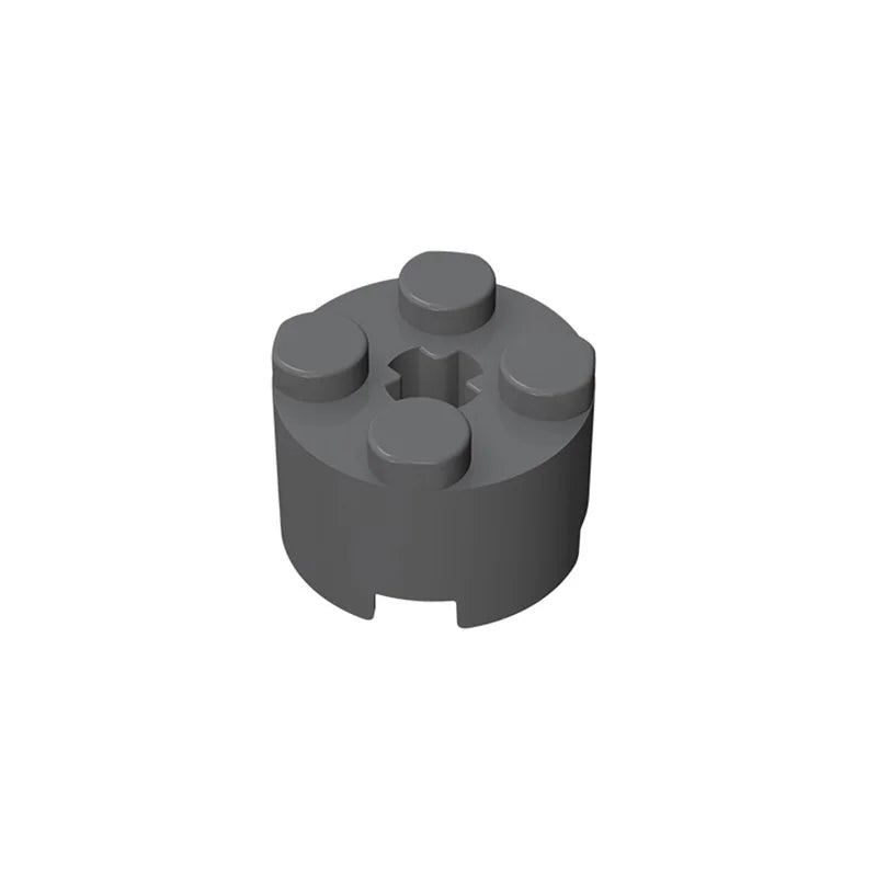 10PCS 2x2 Round Plates with Axle Hole – view 2
