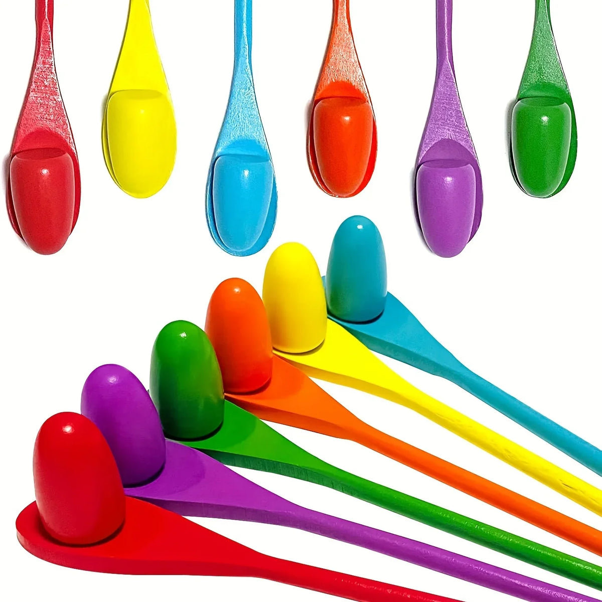 Wooden Egg and Spoon Race Game Set – view 5