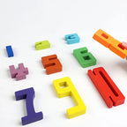 Wooden Stacking Blocks with Activity Cards – view 3
