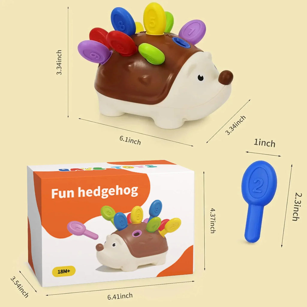 Hedgehog Montessori Fine Motor Toy – view 6