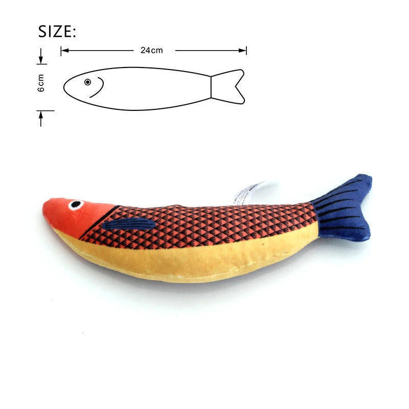 Realistic Fish Cat Toy with Catnip – view 7