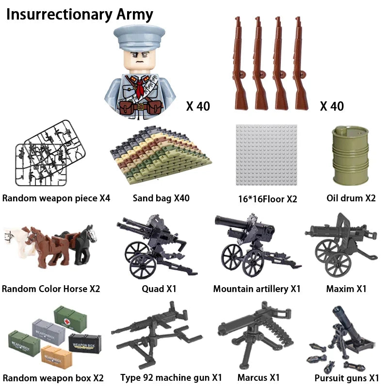 24PCS WWII Army Brick Figures – view 19