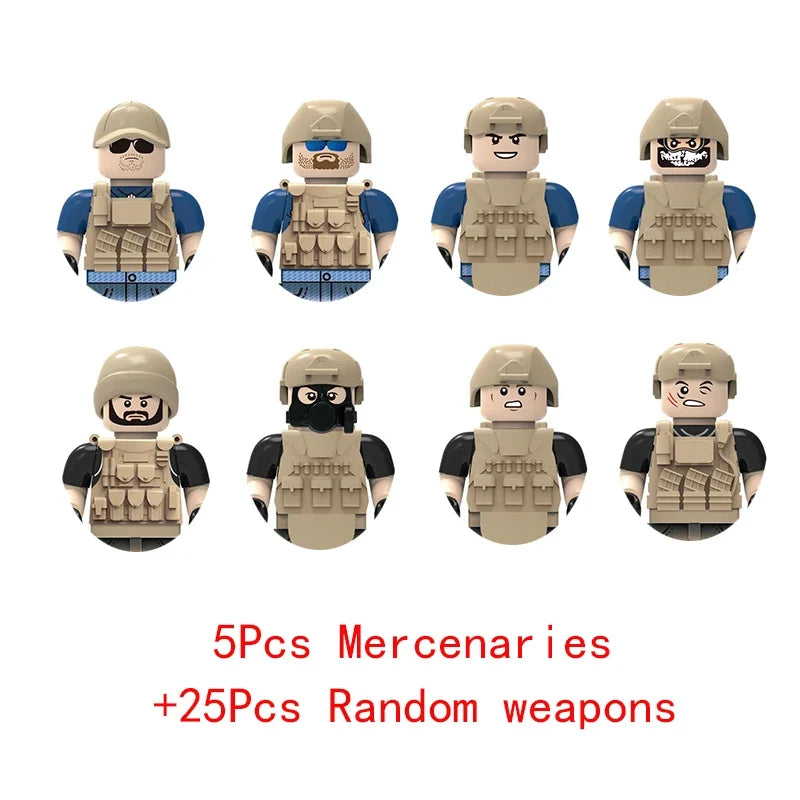 Military Jeep & Commando Brick Set – view 53